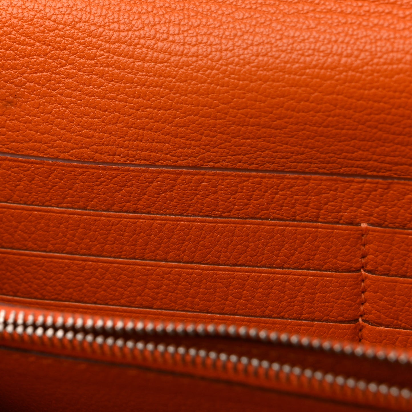 Chevre Mysore Kelly Longue Wallet Orange