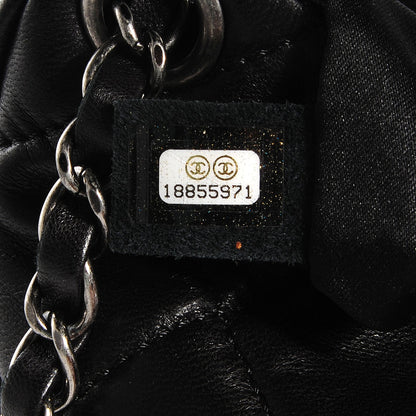 Chanel Lambskin Quilted Medium 3 Accordion Flap Black 8 of 9