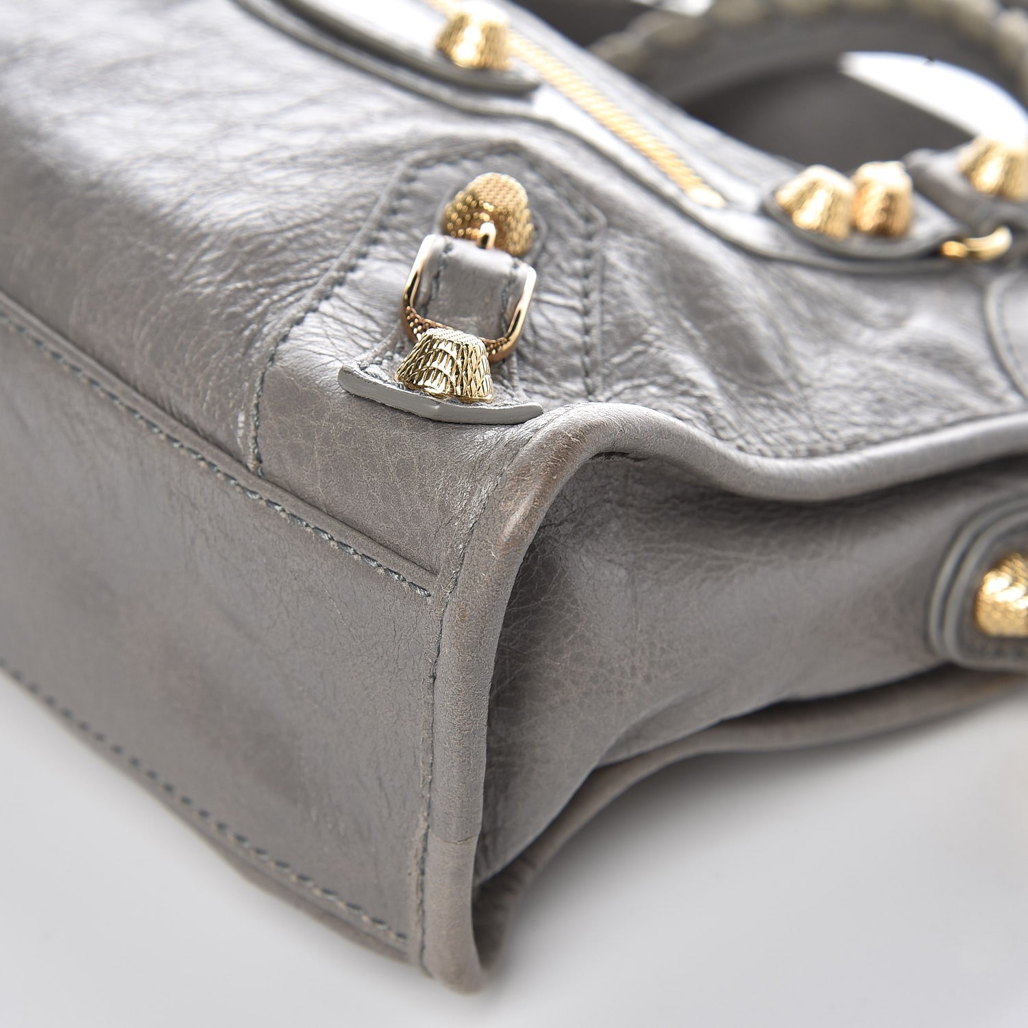 Balenciaga Agneau Giant 12 Gold Hardware Mini City Gris Pyrite 10 of 10