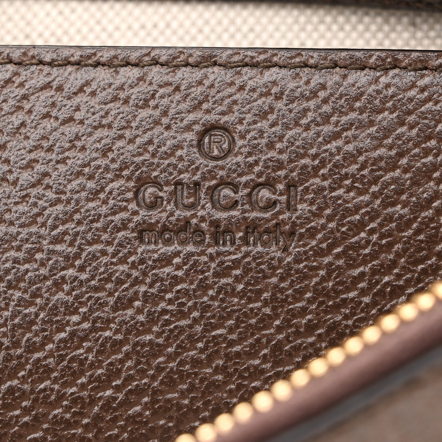 GG Supreme Monogram Textured Dollar Calfskin Web Small Ophidia GG Handbag Beige Ebony New Acero