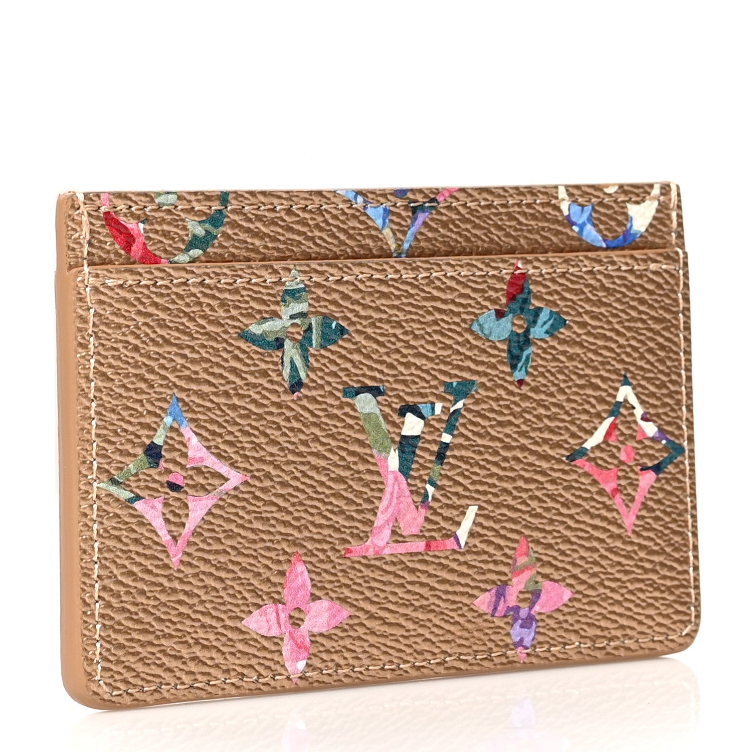 Louis Vuitton Metallic Monogram LV Garden Card Holder Gold 3 of 7