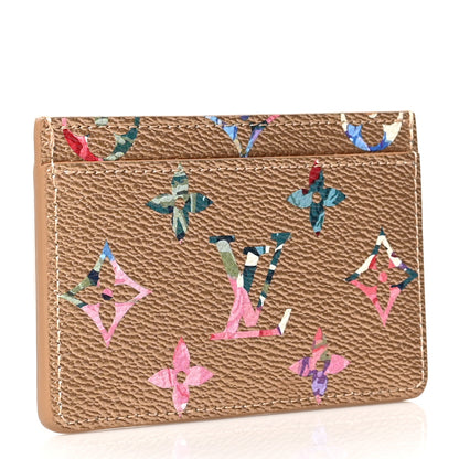 Louis Vuitton Metallic Monogram LV Garden Card Holder Gold 3 of 7
