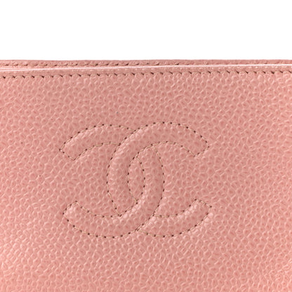 Chanel Caviar Timeless CC Cosmetic Pouch Light Pink 7 of 19