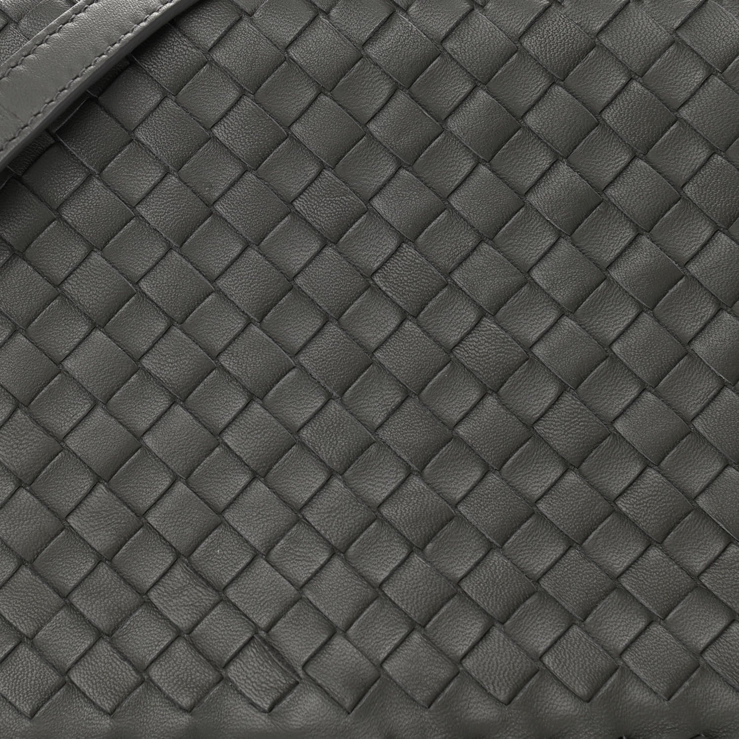 Bottega Veneta Nappa Intrecciato Dahlia Clutch Crossbody Light Grey 7 of 9