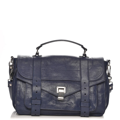Proenza Schouler Lambskin Medium PS1 Satchel Indigo 1 of 8