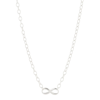 Tiffany Sterling Silver Narrow Infinity Link Necklace 1 of 3