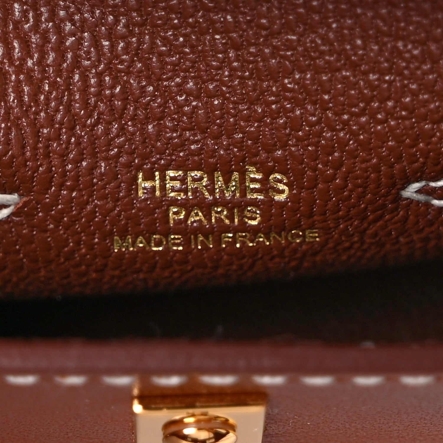Hermes Tadelakt Mini Kelly Twilly Bag Charm Fauve 5 of 6