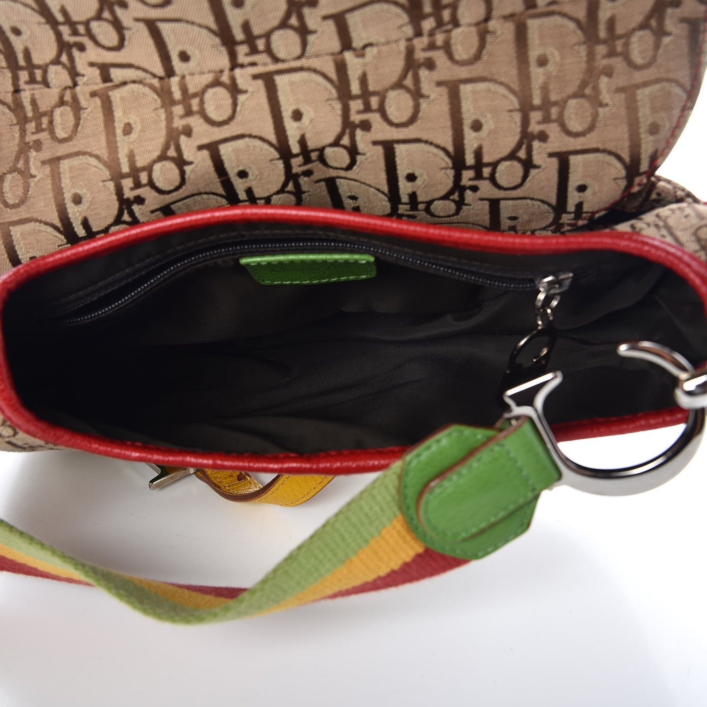 Monogram Rasta Saddle Bag Beige