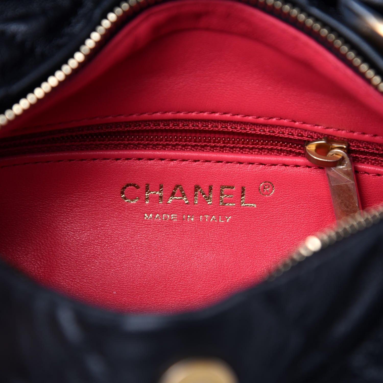 Chanel Crumpled Lambskin Quilted Small CC Links Shoulder Bag Black 9 of 11