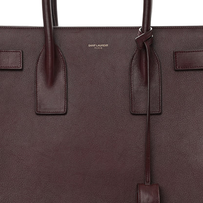 Saint Laurent Calfskin Large Sac De Jour Carryall Amarena 9 of 16