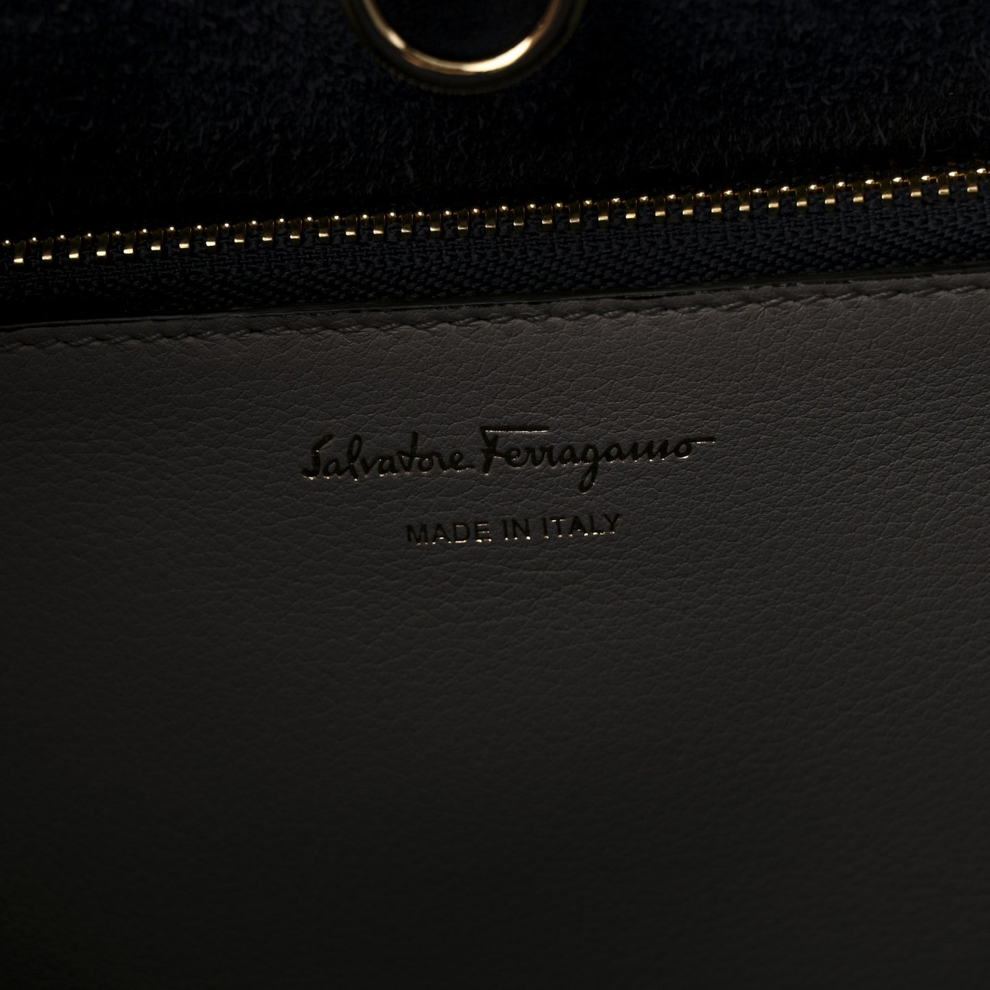 Calfskin Jet Set Top Handle Bag Grey Navy