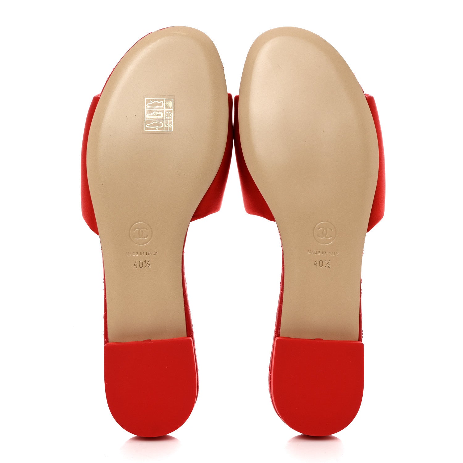 Chanel Satin Mule Sandals 40.5 Red 5 of 8