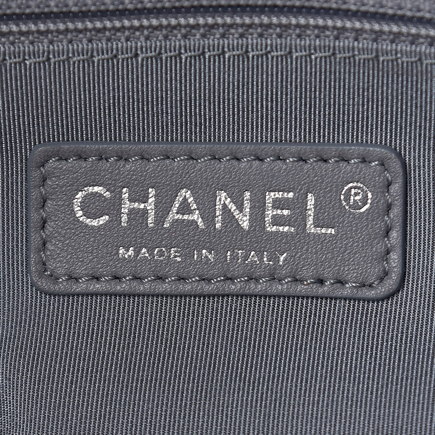 Chanel Glazed Calfskin Quilted Tote Grey 7 of 20