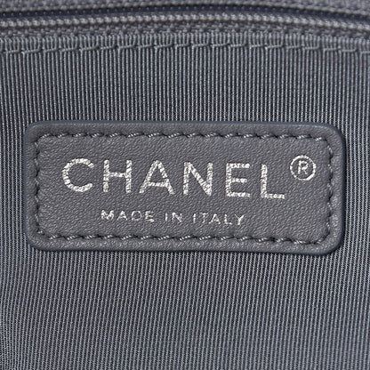 Chanel Glazed Calfskin Quilted Tote Grey 7 of 20