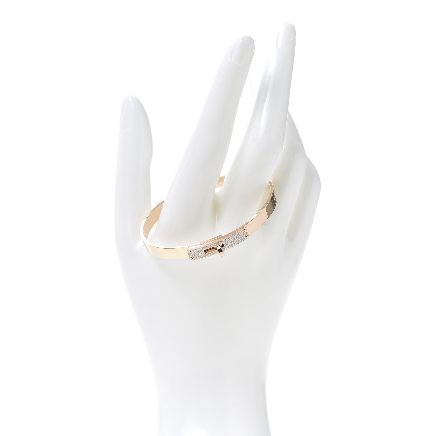 18K Rose Gold Diamond PM Kelly Pave Bracelet SH