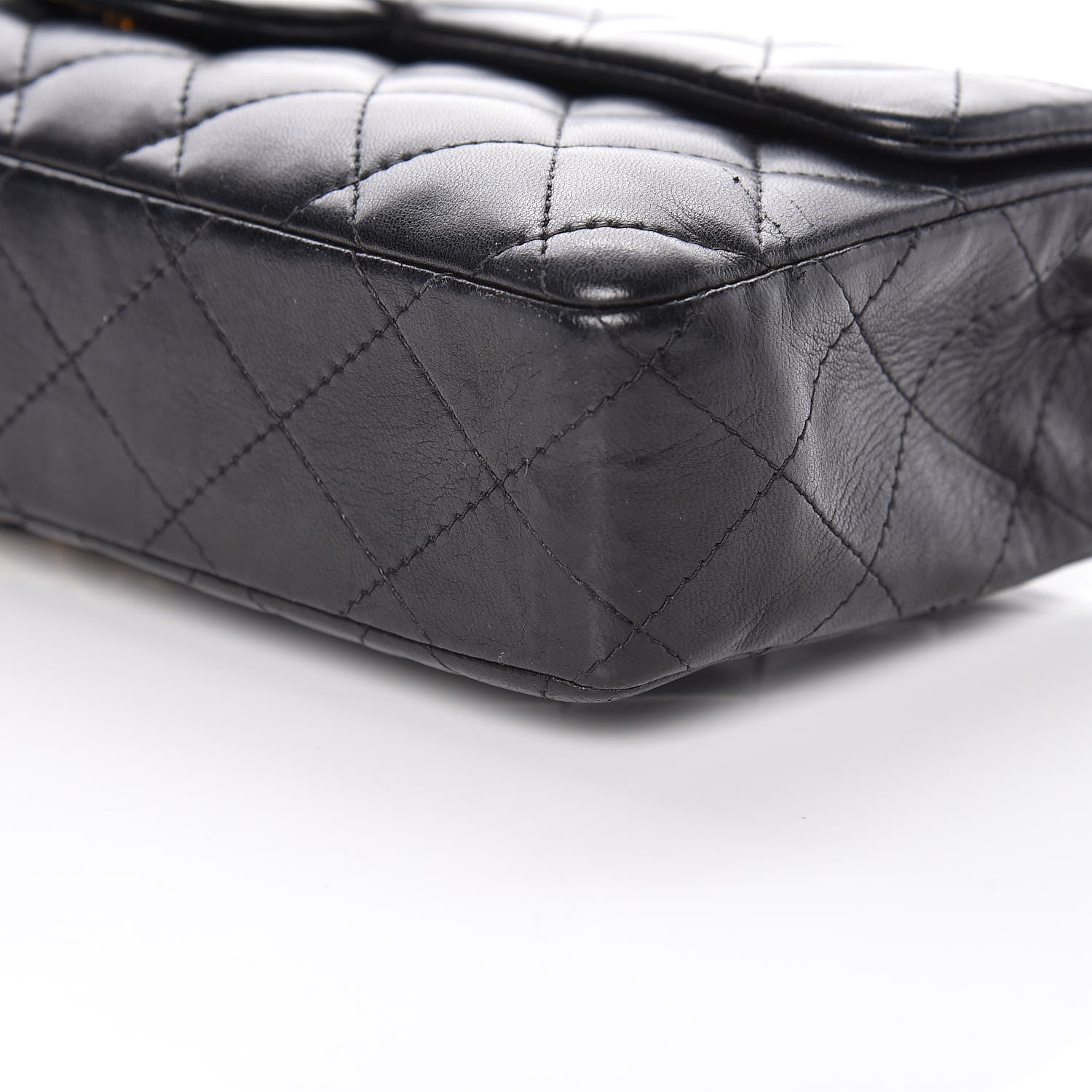 Chanel Lambskin Quilted East West Flap Black 12 of 12