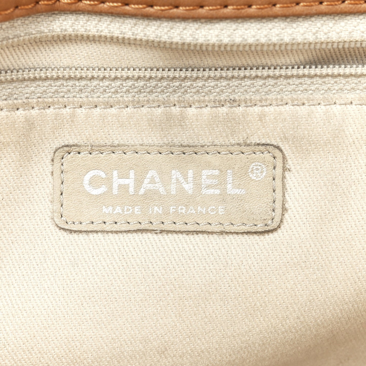 Lambskin Quilted Large Soft Touch Flap Beige