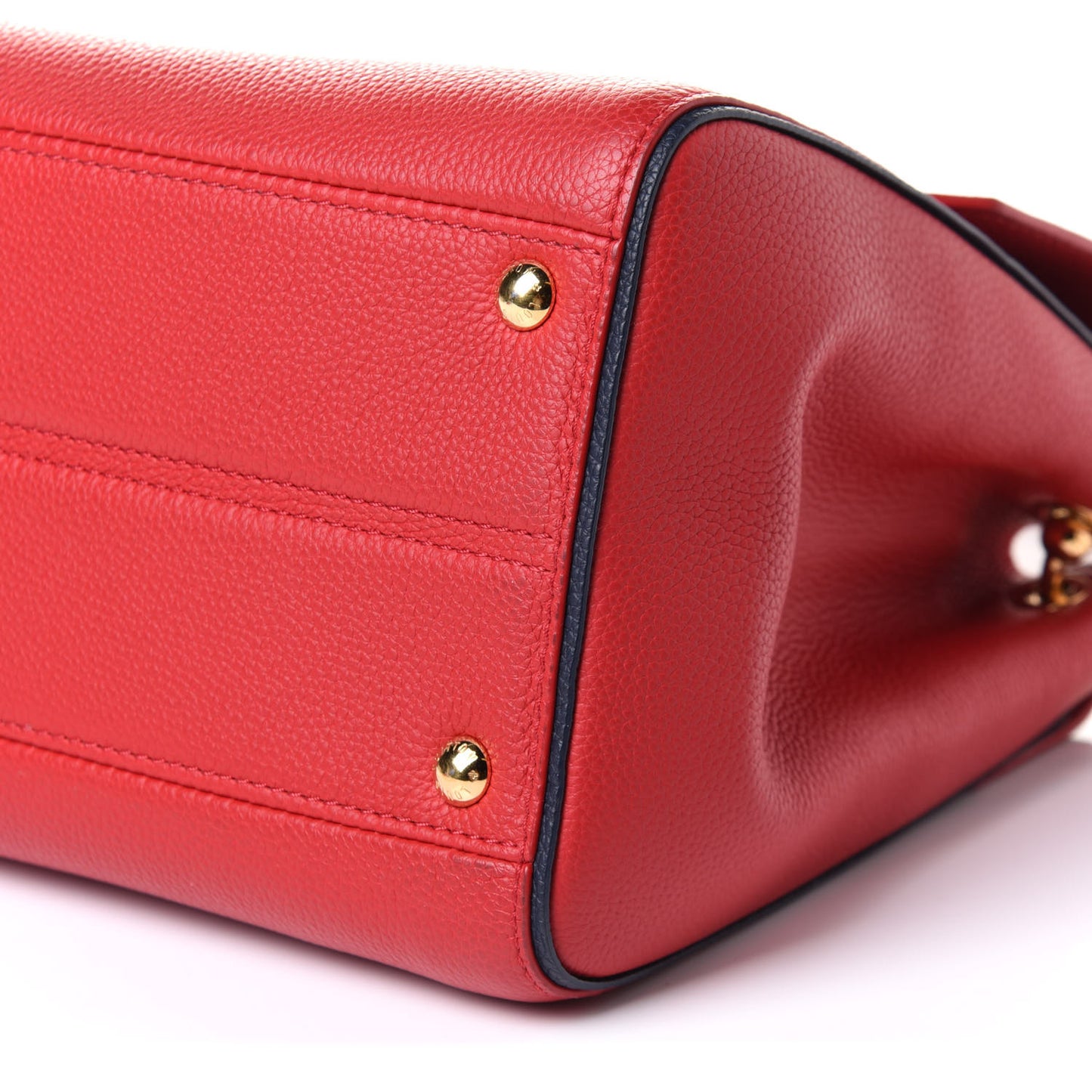 Grained Calfskin Monogram Double V Rubis