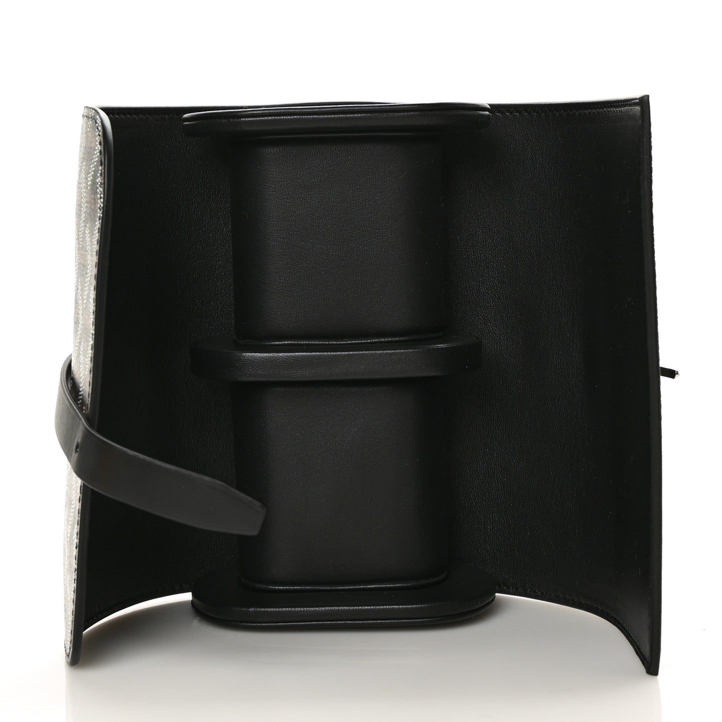 Goyardine Double Travel Watch Case Black