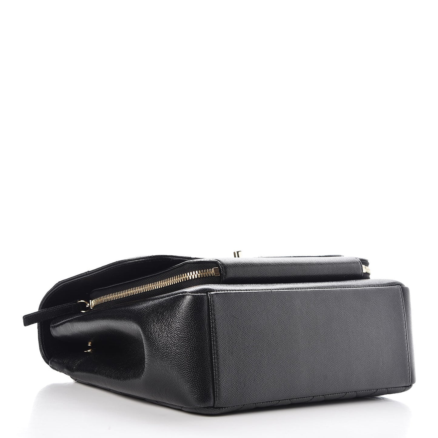 Caviar Quilted Large Business Affinity Flap Black