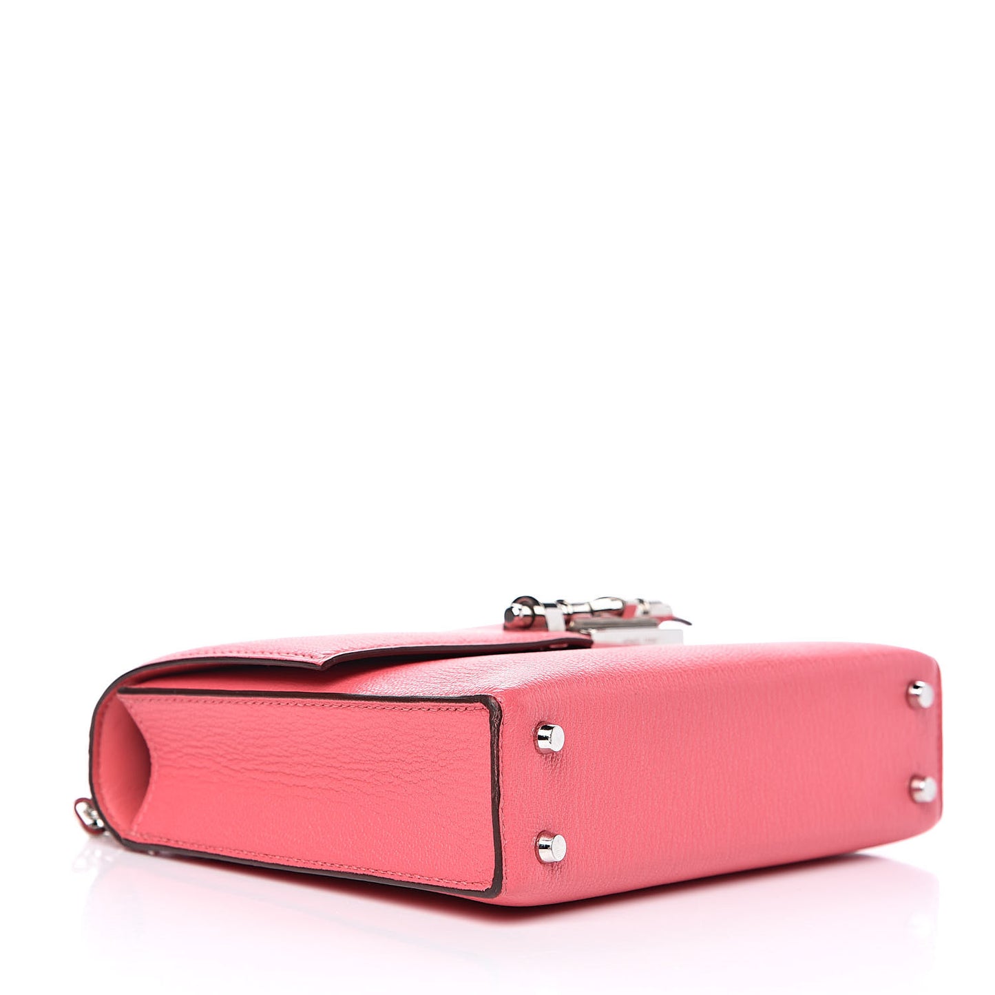 Chevre Chamkila Mini Verrou Chaine Bag Rose Lipstick