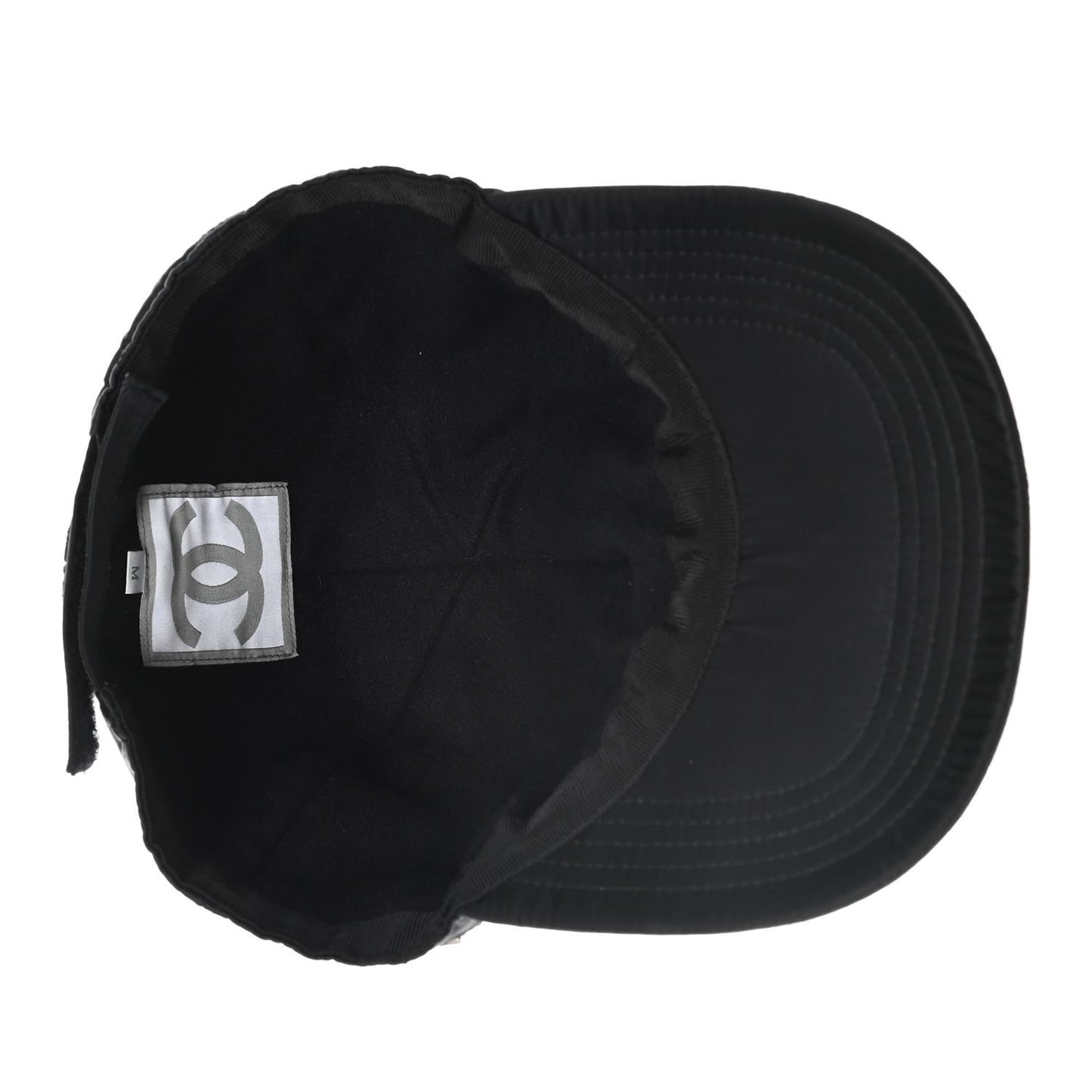 Nylon Quilted Cap Hat M Black