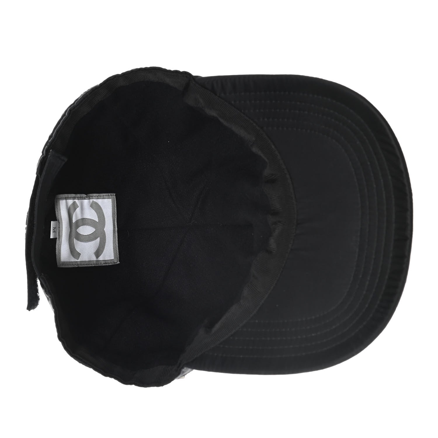 Chanel Nylon Quilted Cap Hat M Black 5 of 7