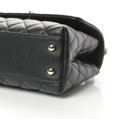 Chanel Caviar Quilted Mini Coco Handle Flap Black 10 of 11