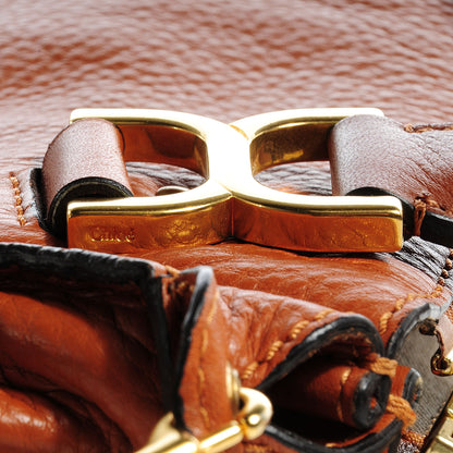 Chloe Calfskin Medium Marcie Satchel Whiskey 9 of 10