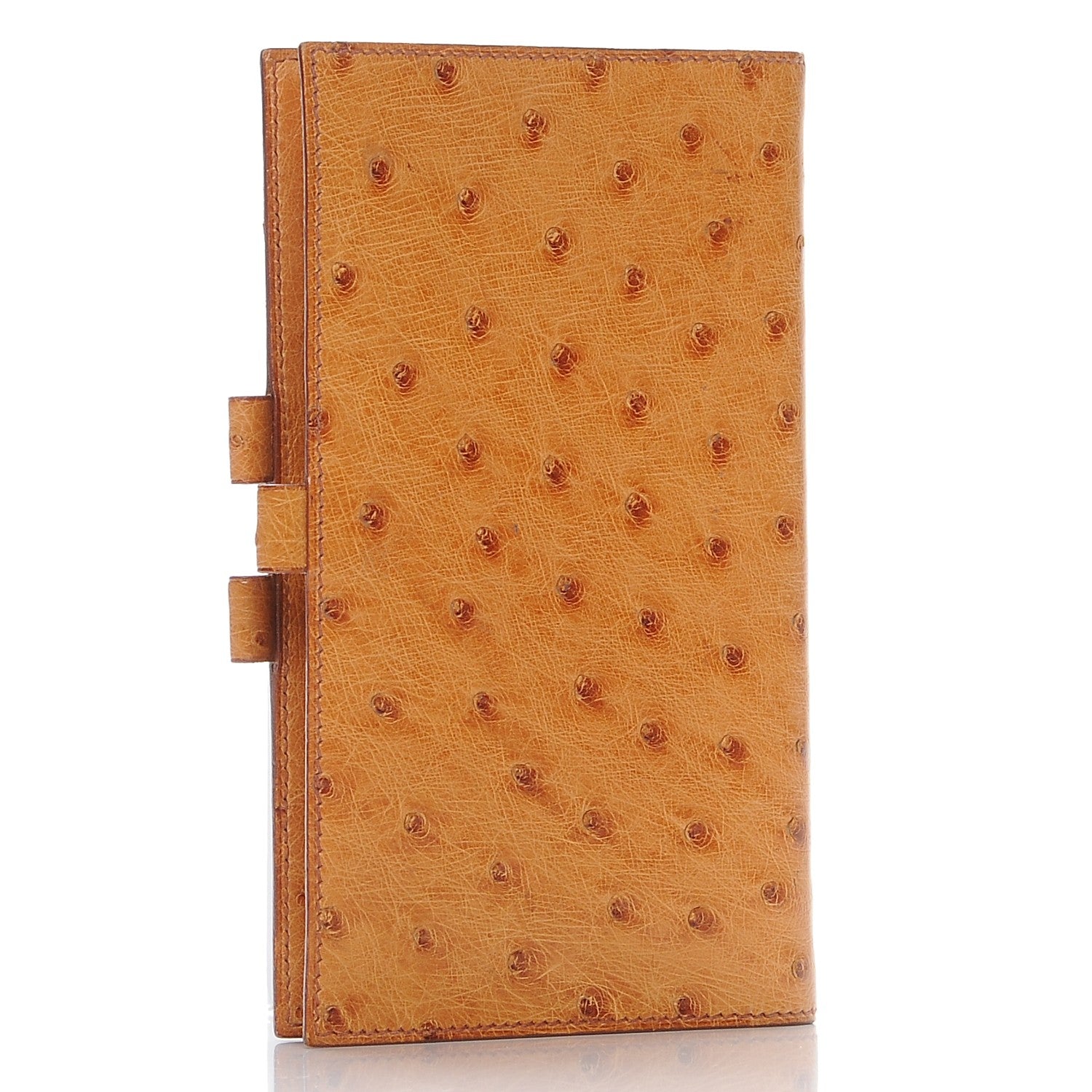 Hermes Ostrich Agenda Cover Gold 3 of 7