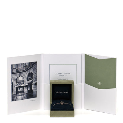 Van Cleef & Arpels 18K White Gold Diamond Mini Frivole Bracelet 6 of 6