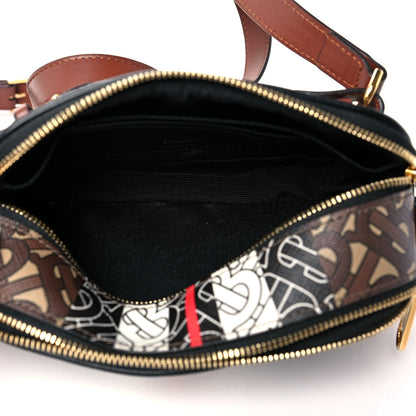 Burberry E-Canvas Monogram Stripe Micro Camera Bag Bridle Brown 6 of 10