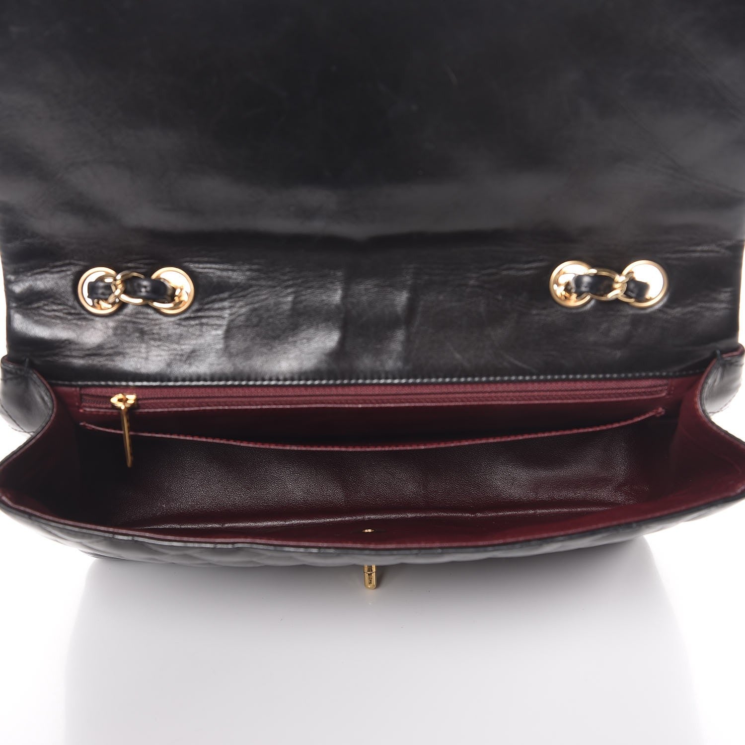 Chanel Lambskin Quilted Jumbo Single Flap Black 6 of 17