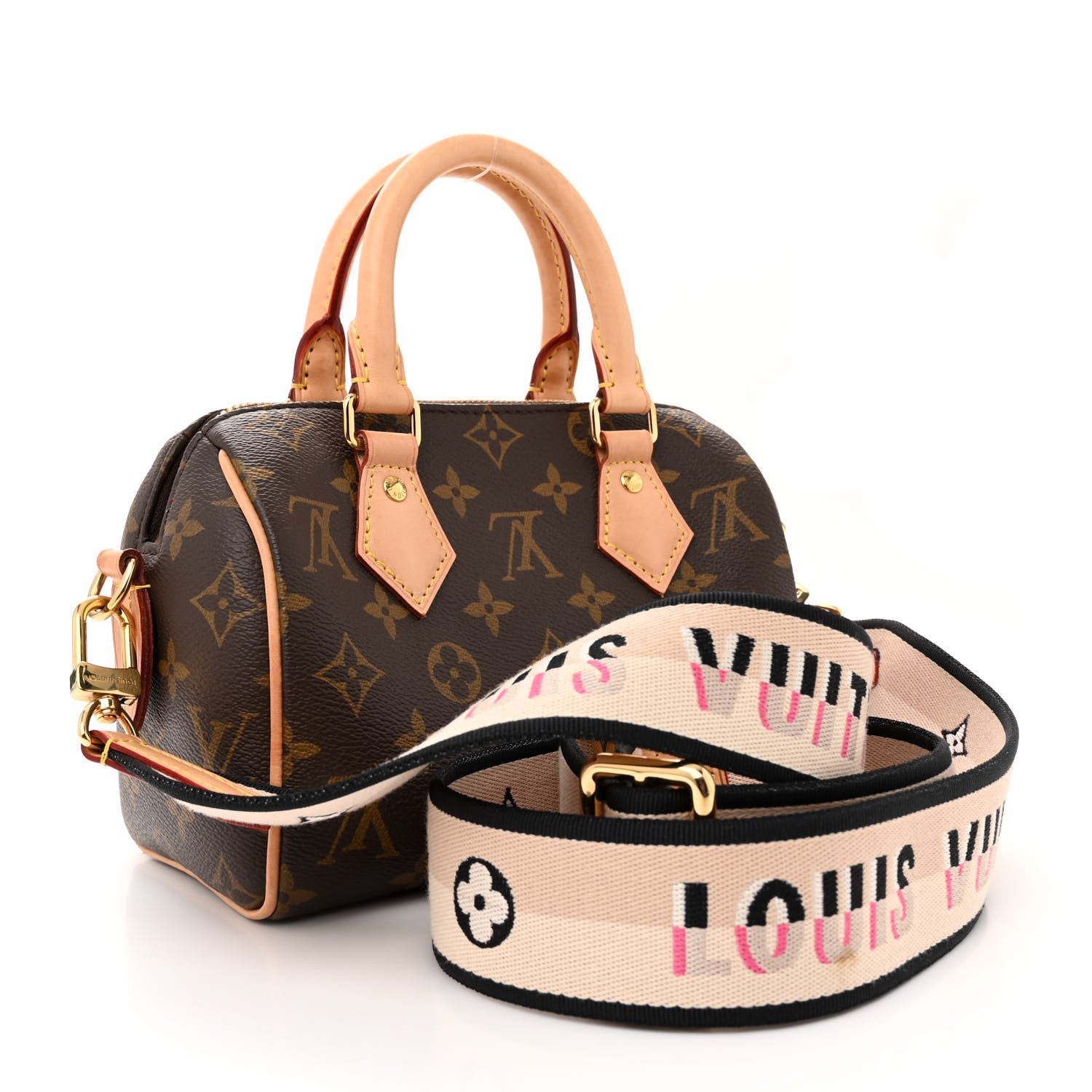 Louis Vuitton Monogram Speedy Bandouliere 20 Black 3 of 11