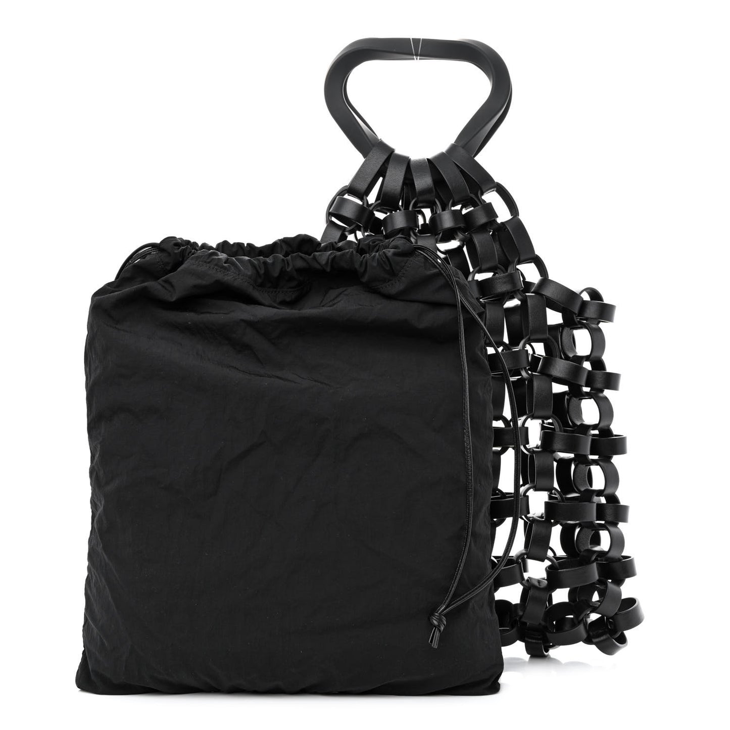 Lambskin Grasp Top Handle Tote Black