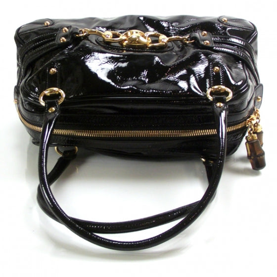 Patent Leather Wave Boston Black