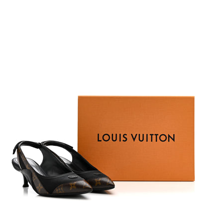 Louis Vuitton Patent Monogram Archlight Slingback Pumps Black 12 of 12