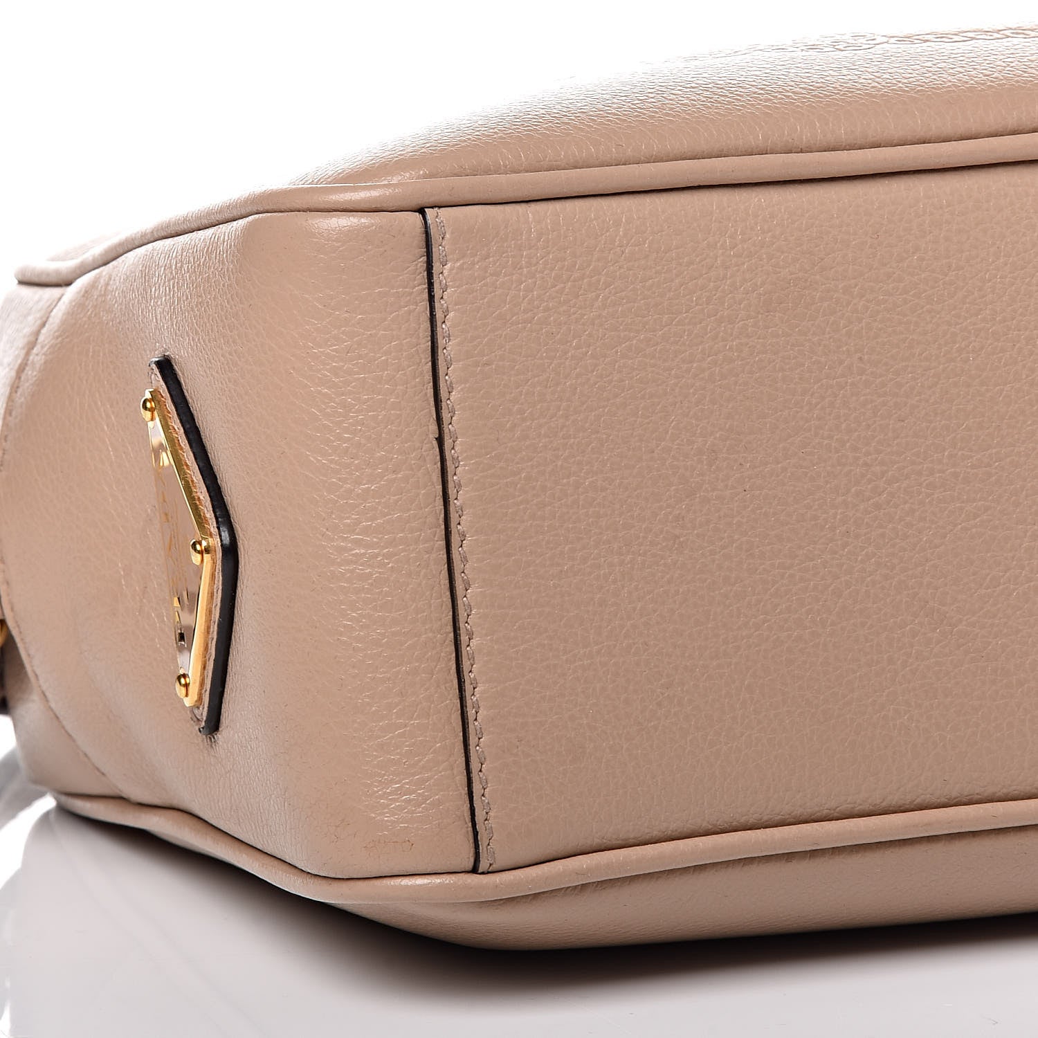 Prada Glace Calfskin Embossed Logo Crossbody Cammeo 8 of 9