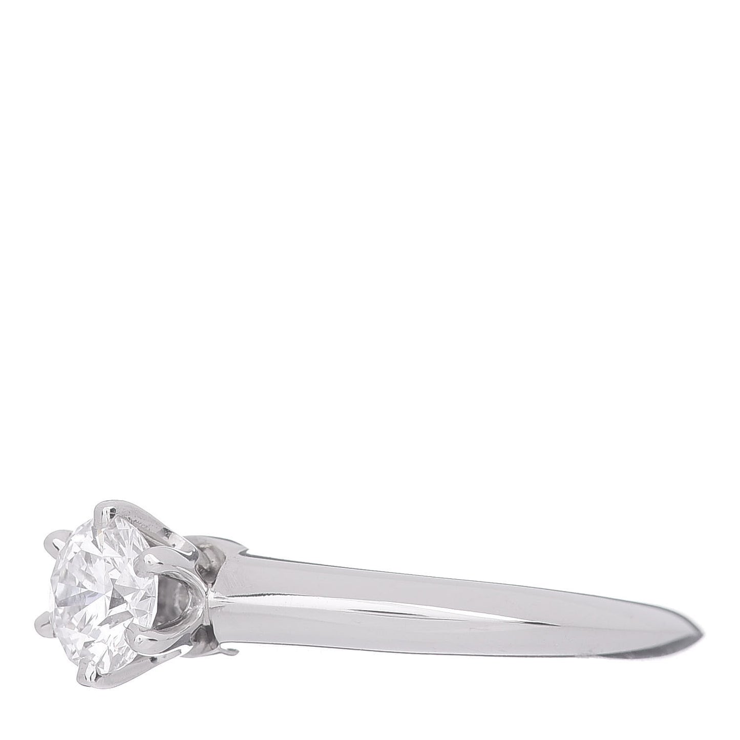 Platinum Diamond .41ct Solitaire Engagement Ring 48 4.5
