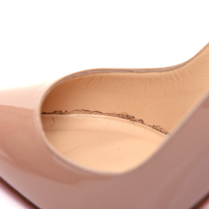 Christian Louboutin Patent Pigalle 100 Pumps 39.5 Nude 12 of 14