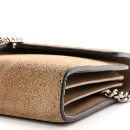 Gucci Suede Mini Dionysus Chain Wallet Taupe 10 of 12