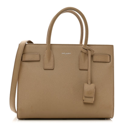 Saint Laurent Grained Calfskin Baby Sac De Jour Dark Beige 1 of 14