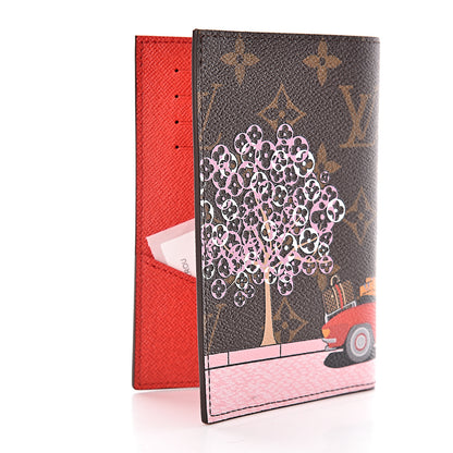 Louis Vuitton Monogram 2019 Christmas Animation Passport Cover Rouge 3 of 7