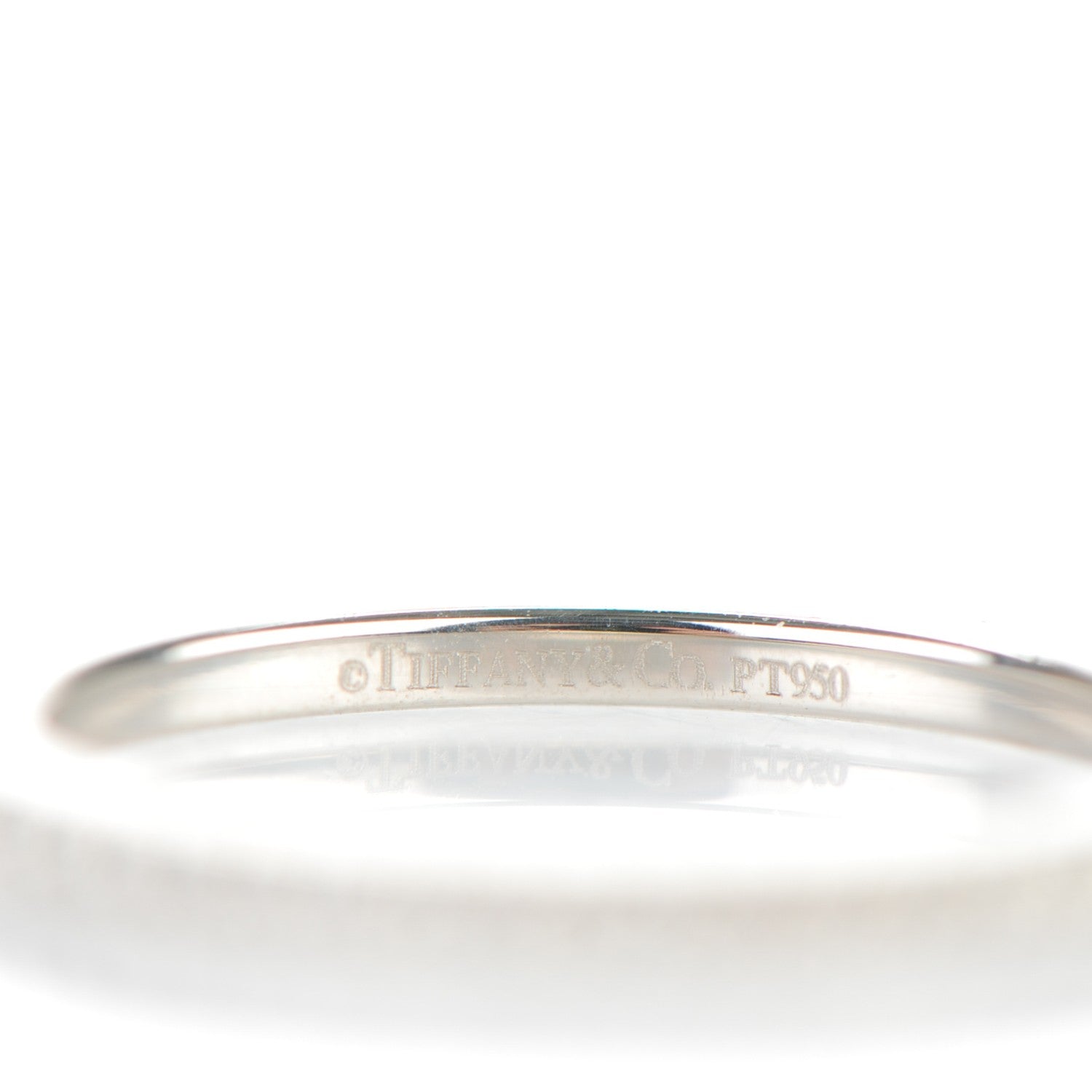 Tiffany Platinum Diamond Lucida Eternity Wedding Band Ring 5 4 of 5