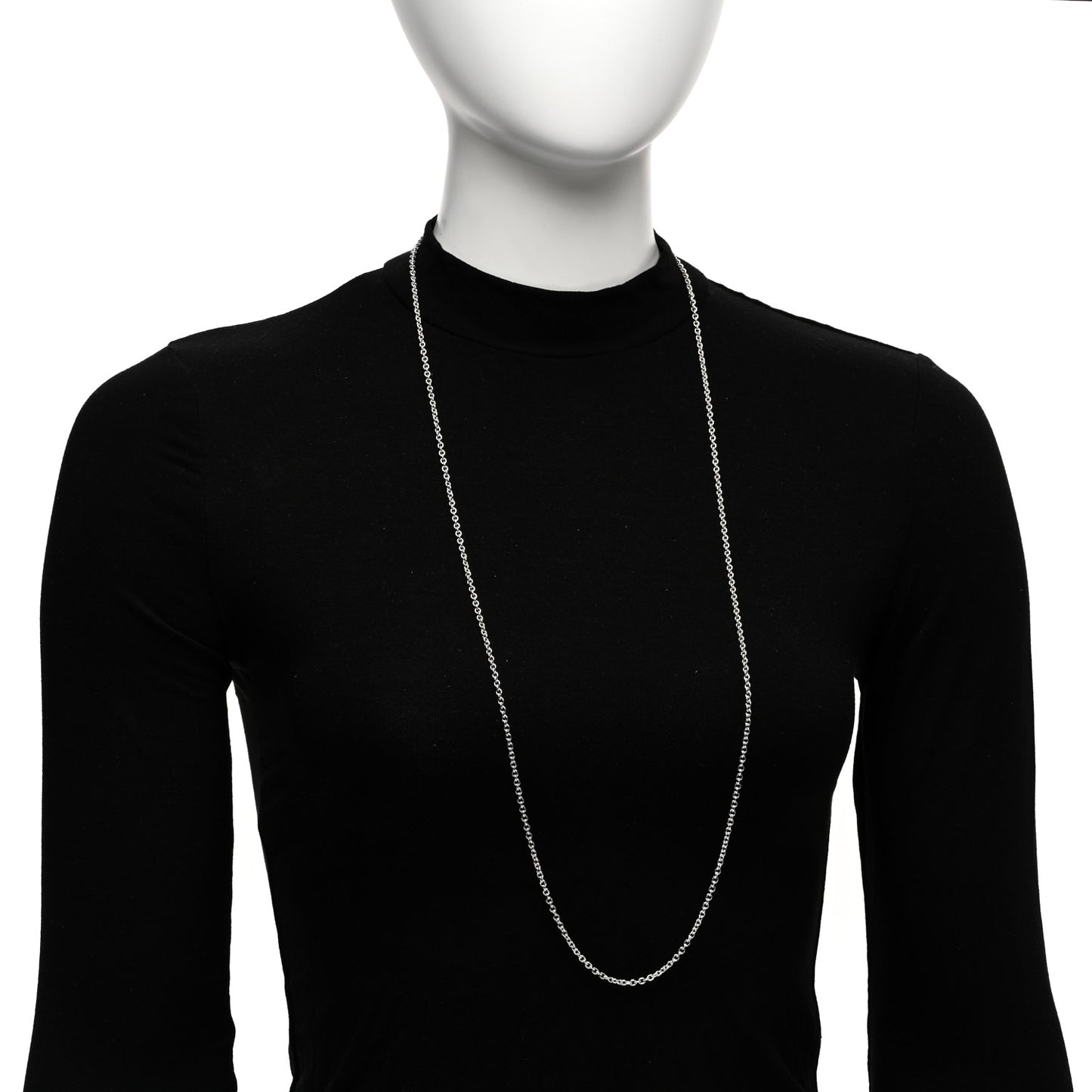 Sterling Silver Link Chain Necklace 36"