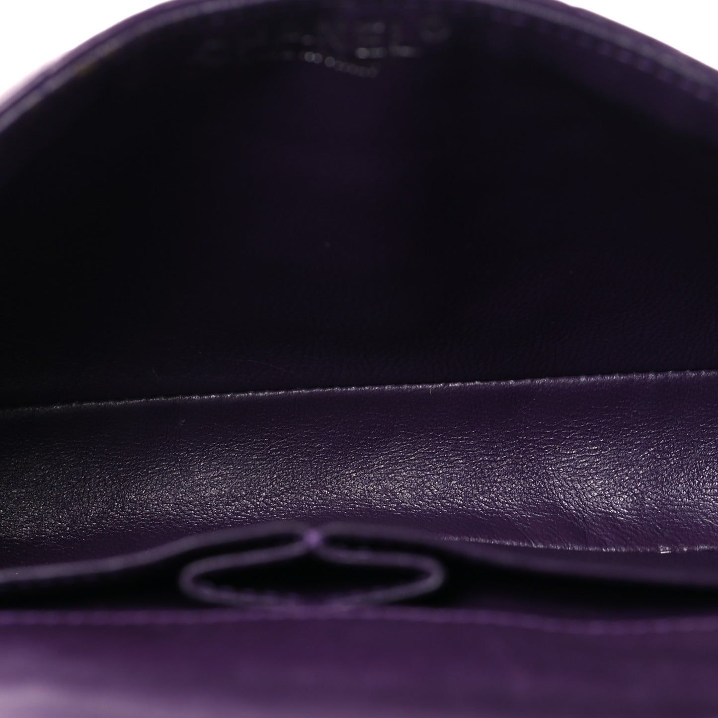 Lambskin East West Flap Purple