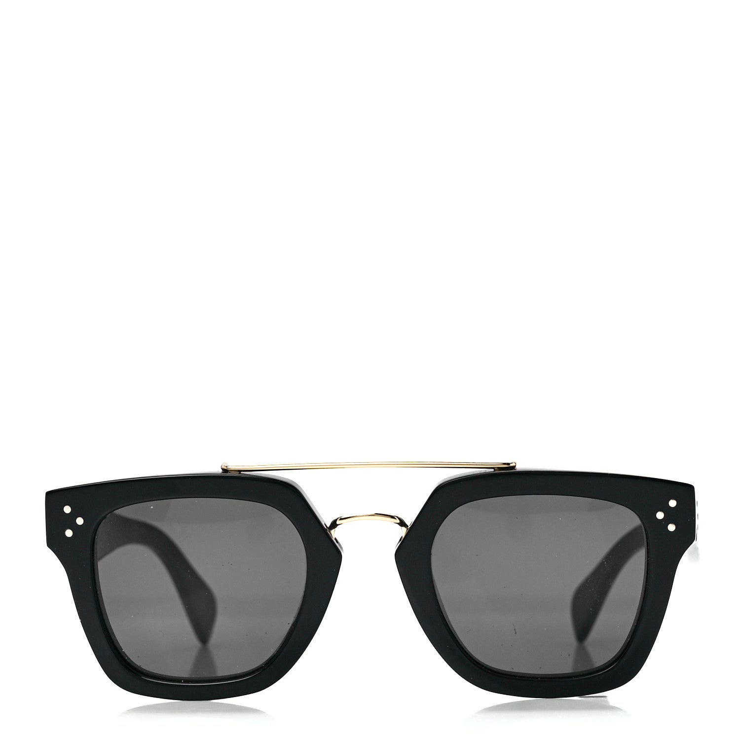Celine Acetate Bridge Sunglasses CL 41077S Black 2 of 6