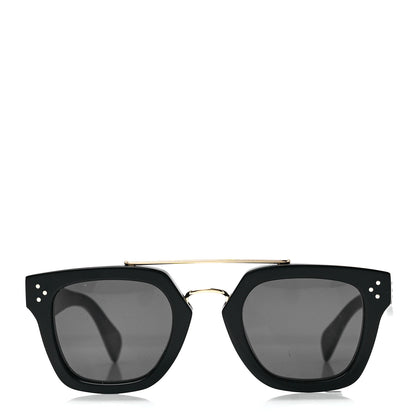 Celine Acetate Bridge Sunglasses CL 41077S Black 2 of 6