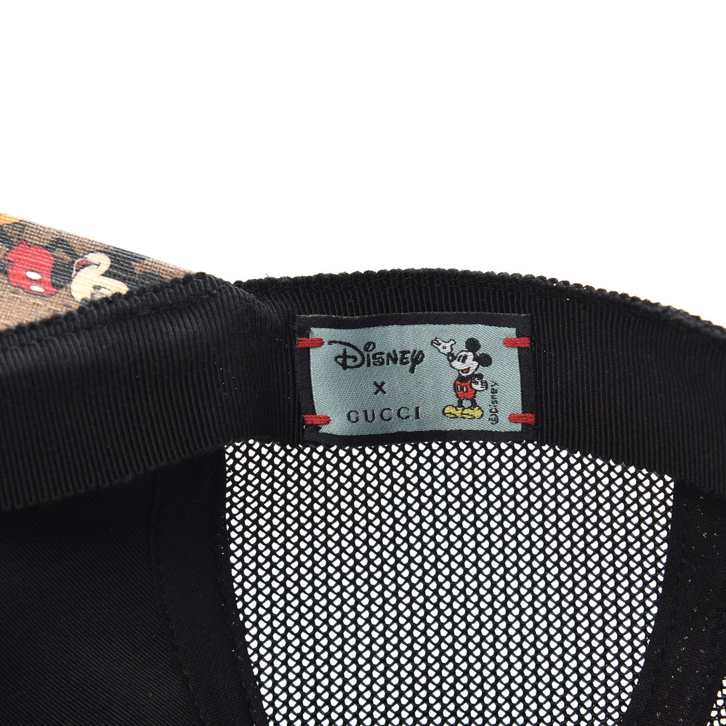 X DISNEY Mini Vintage GG Supreme Monogram Mickey Mouse Baseball Hat XL Beige Vintage Sun Oil