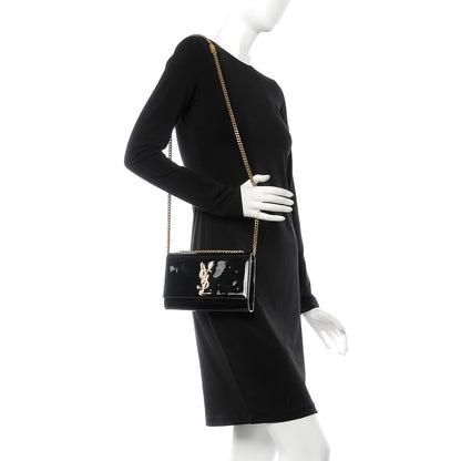 Saint Laurent Patent Small Monogram Kate Satchel Black 2 of 11